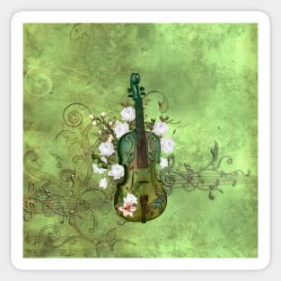 Wonderful elegant violin Sticker